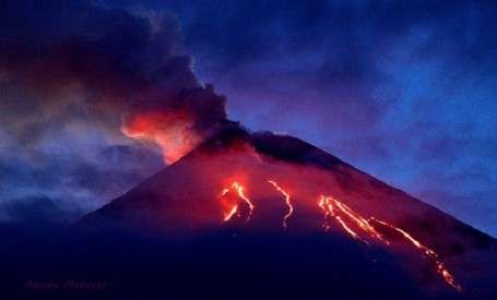 Извержение Ключевского вулкана 