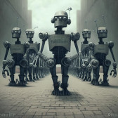 Попаданцы в мир людей, которых поработили роботы