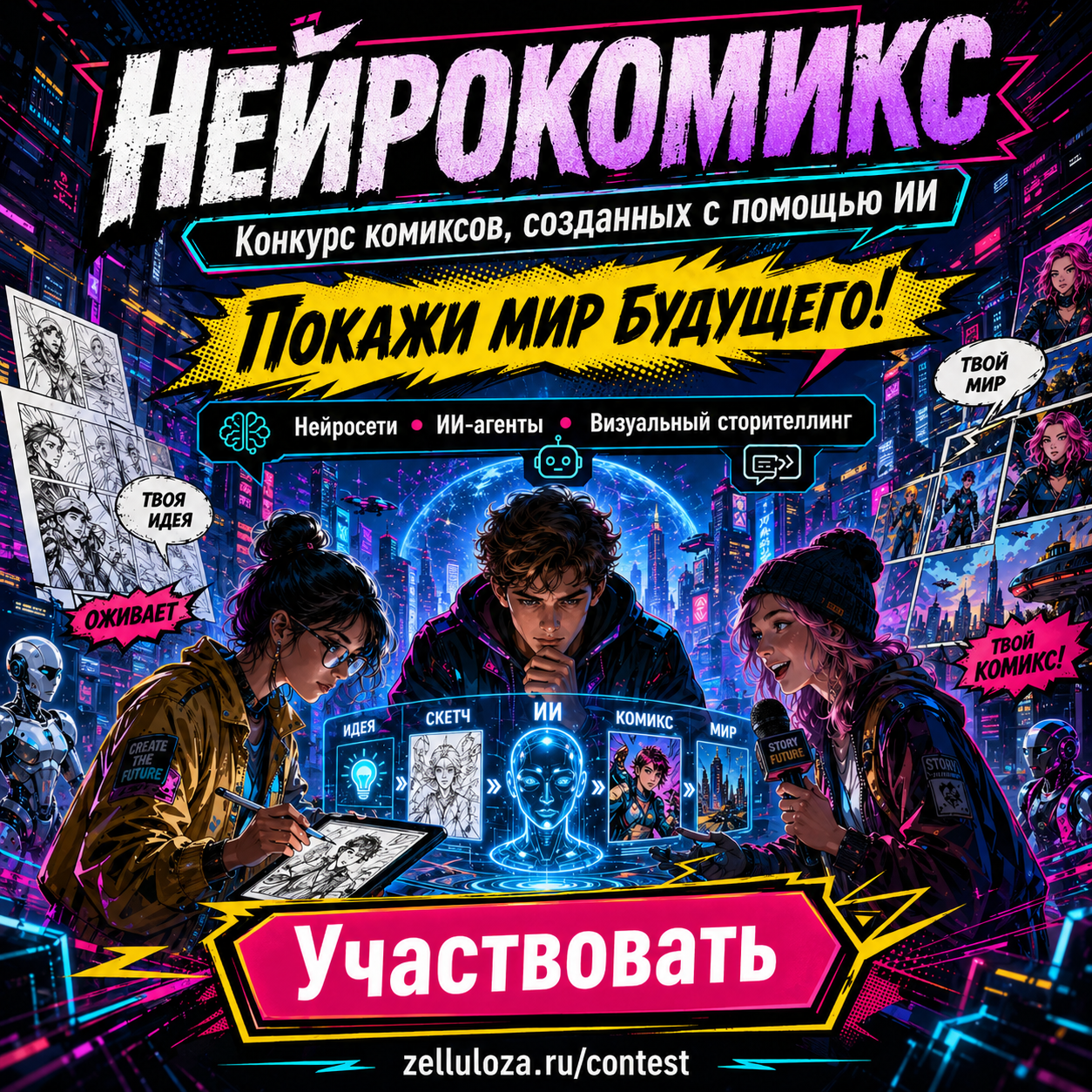 Конкурс комиксов «Нейрокомикс: истории мира будущего»