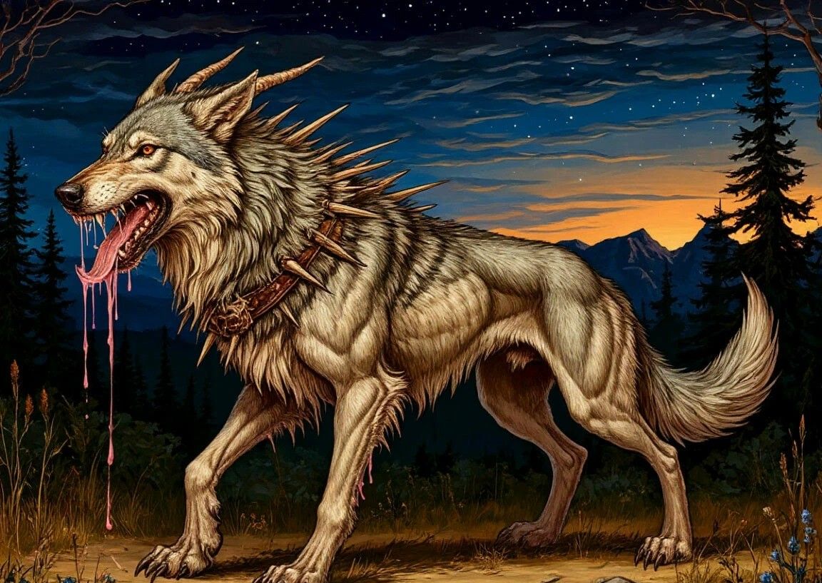 «Изображение к посту “Бестиарий Последствий Разрыва - Колдовские гончие”»