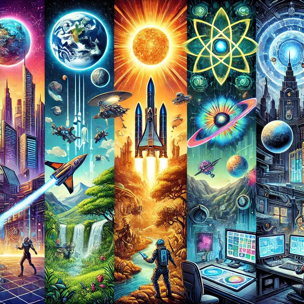 «Изображение к посту “Современные жанры фантастики: путеводитель по миру будущего”»