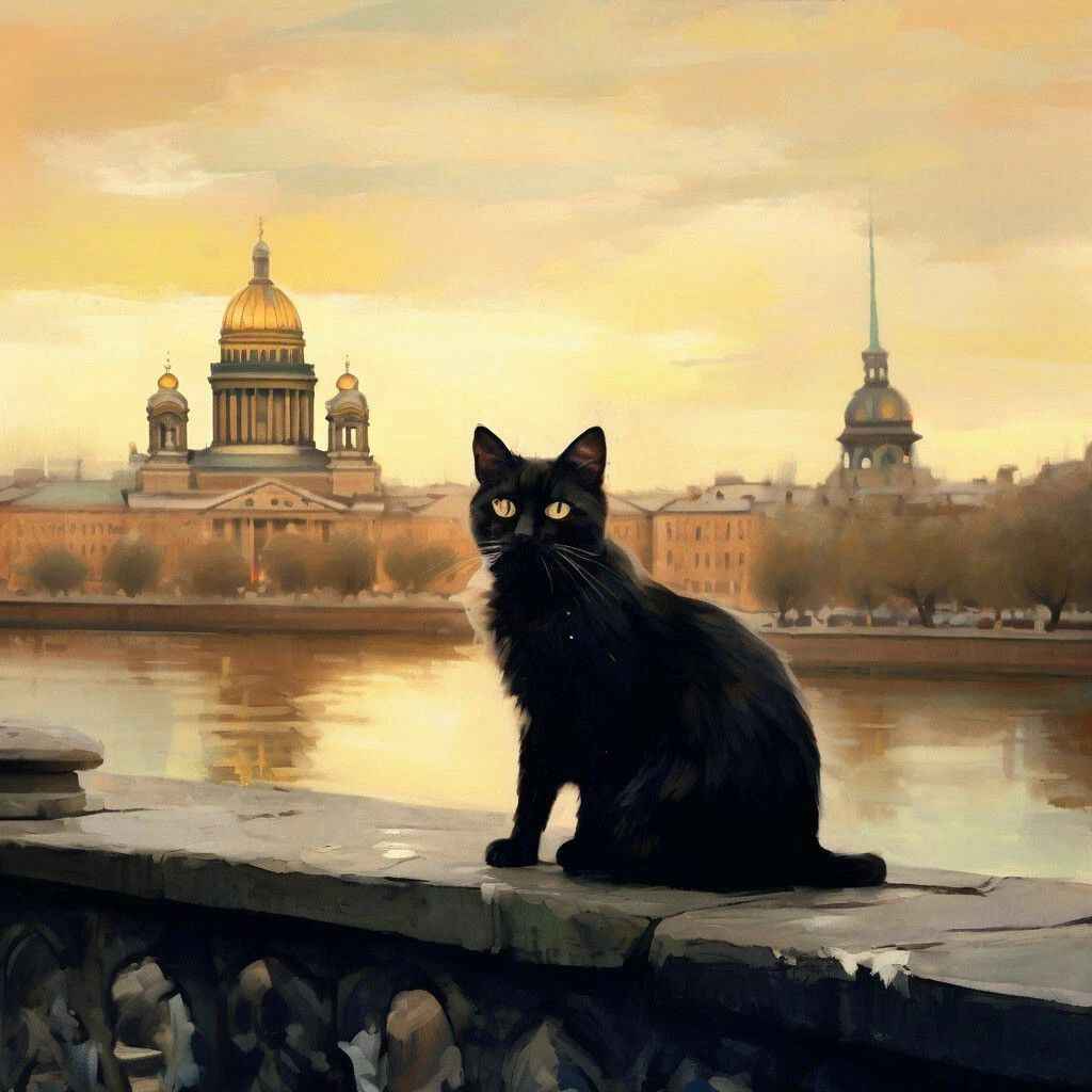 «Изображение к посту “Петербург и коты в литературе”»