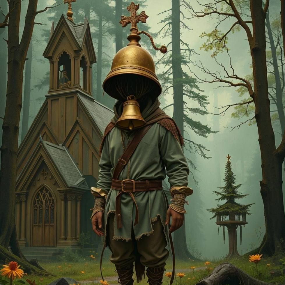 «Изображение к посту “Бестиарий: «Лесной Звонарь» – дух заброшенных часовен”»