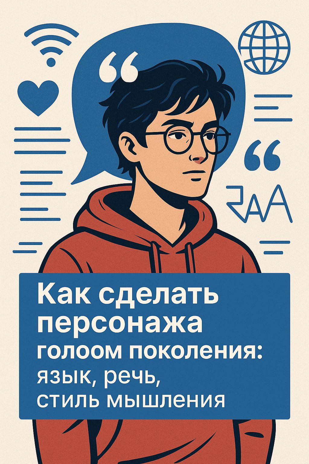 «Изображение к посту “Как сделать персонажа голосом поколения: язык, речь, стиль мышления”»