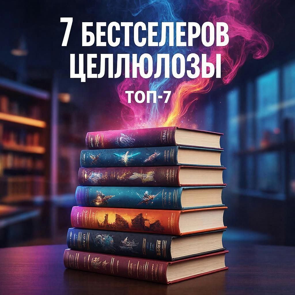 «Изображение к посту “Бестселлеры Целлюлозы: 7 книг, которые сейчас на вершине”»