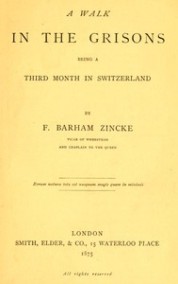 Фостер Бархам Зинке - Третий месяца Швейцарии
