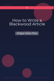 Обложка книги How to Write a Blackwood Article