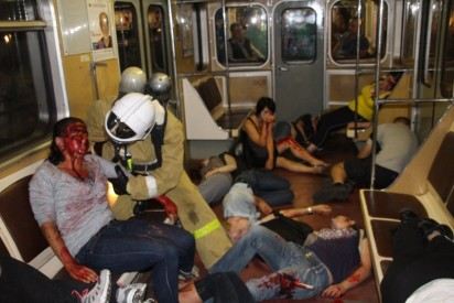 После взрыва в вагоне метро